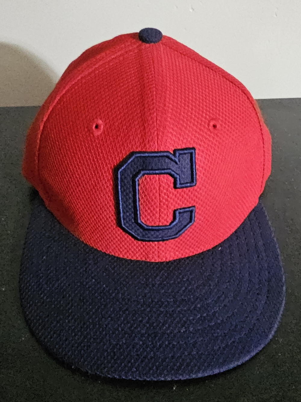 Kids Cleveland Indians Red and Navy Baseball Cap 6 3/8